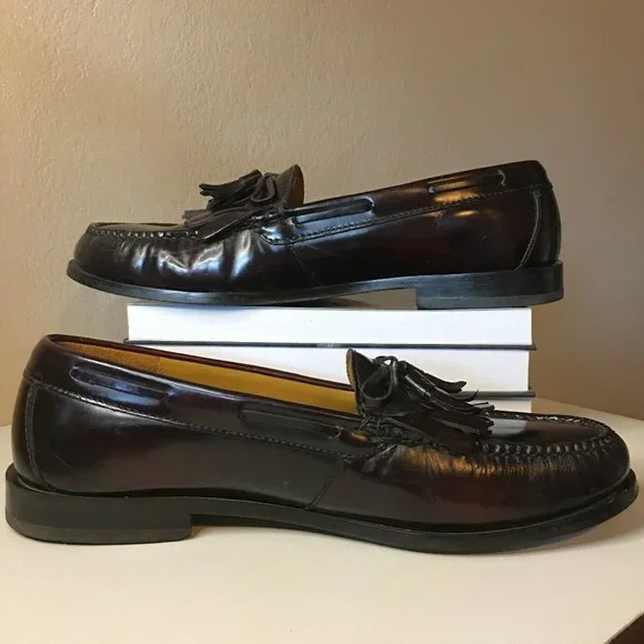 𝐂𝐎𝐋𝐄 𝐇𝐀𝐀𝐍 Burgundy Hudson Kiltie Tassel  -  Size 10 - Picture 3 of 13